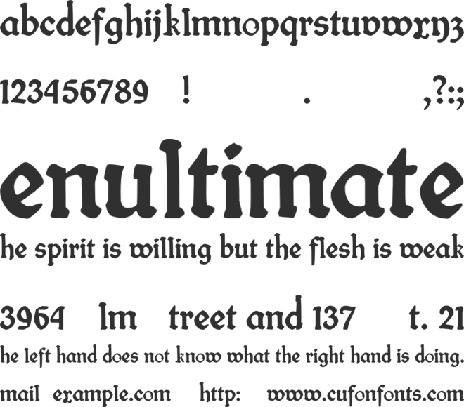 Fin Fraktur font preview