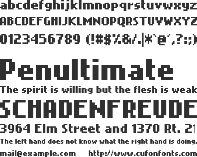 Bit Cell font preview