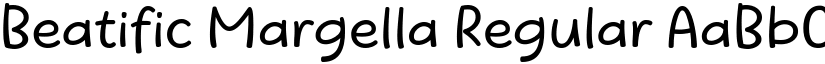 Beatific Margella Regular font
