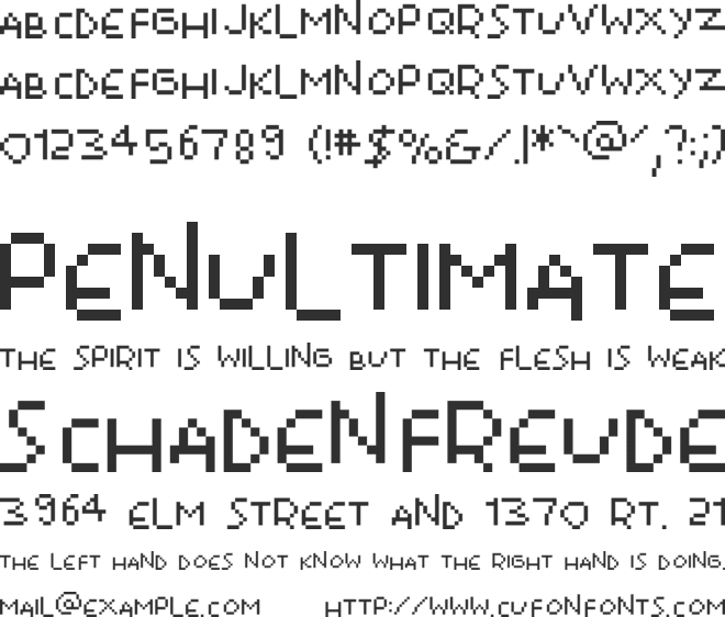 Hometown font preview