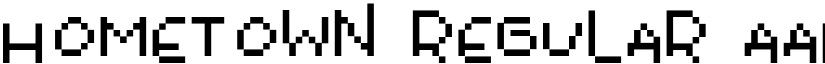 Hometown Regular font