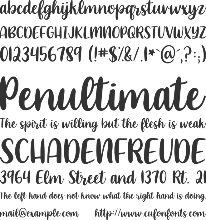 KG What A Time font preview