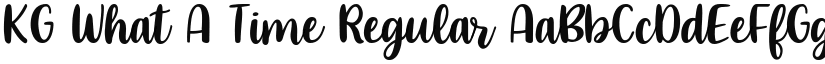 KG What A Time font download
