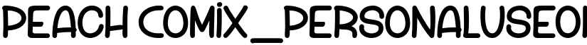 Peach Comix_PersonalUseOnly Regular font