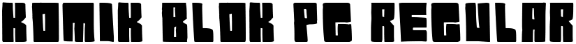 Komik Blok pg Regular font