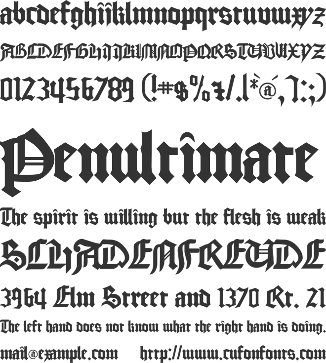 Good City Modern font preview