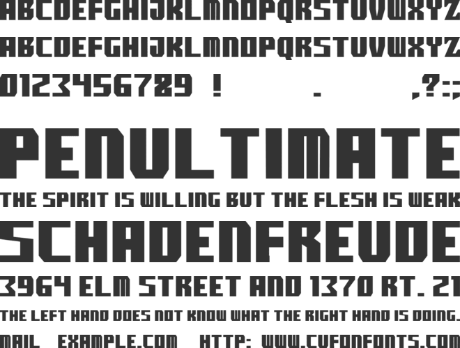 boomface pg font preview