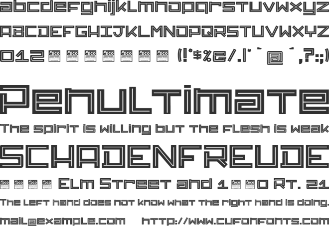 Andromelia_PersonalUseOnly font preview
