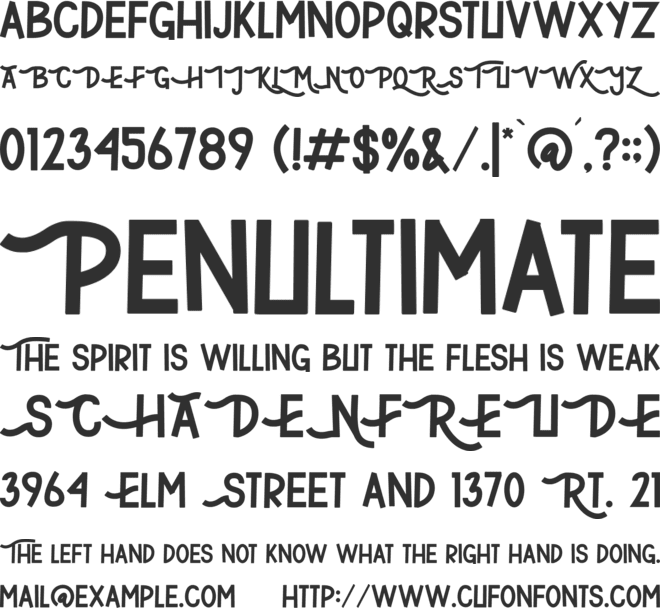 The Growqins font preview