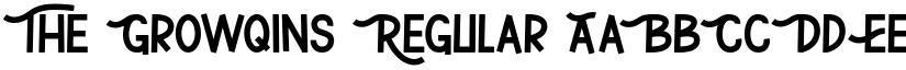 The Growqins Regular font