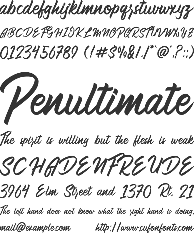 Anderik font preview