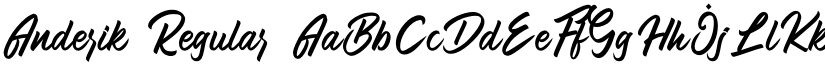 Anderik Regular font