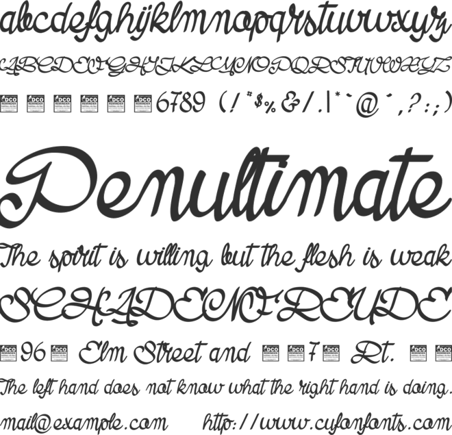 Road Stick_PersonalUseOnly font preview