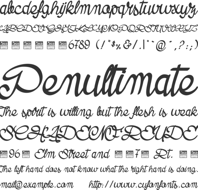 Road Stick_PersonalUseOnly font preview