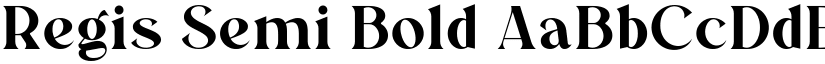 Regis Semi Bold font