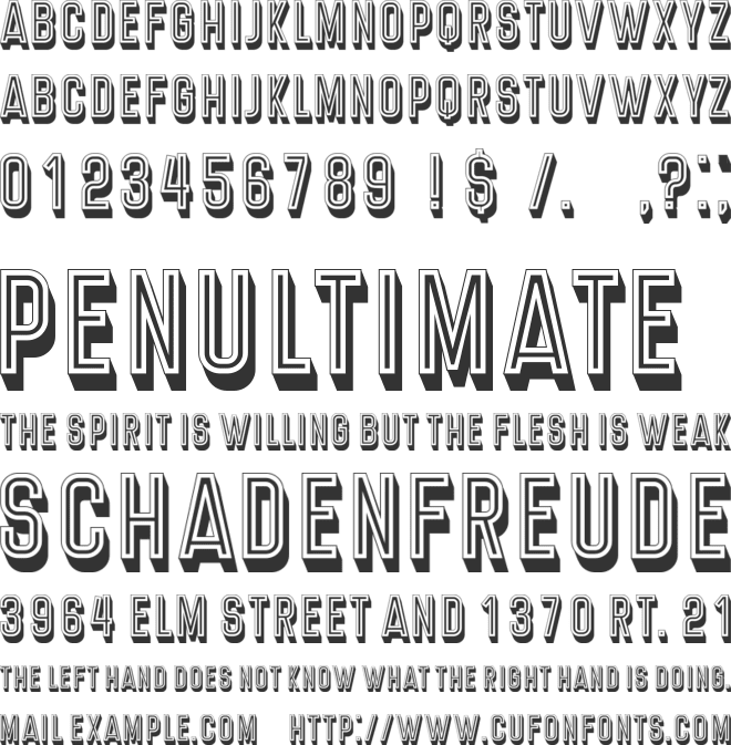 Diperas font preview