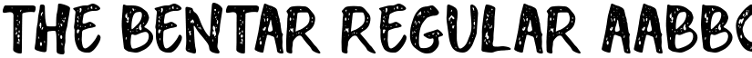 THE BENTAR Regular font