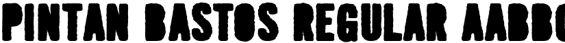 Pintan Bastos Regular font