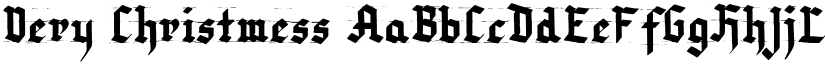 Very Christmess font