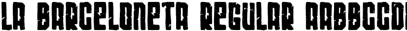 La Barceloneta Regular font