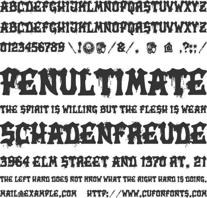 Arma Blanca BCN font preview