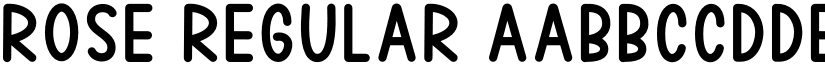 Rose Regular font