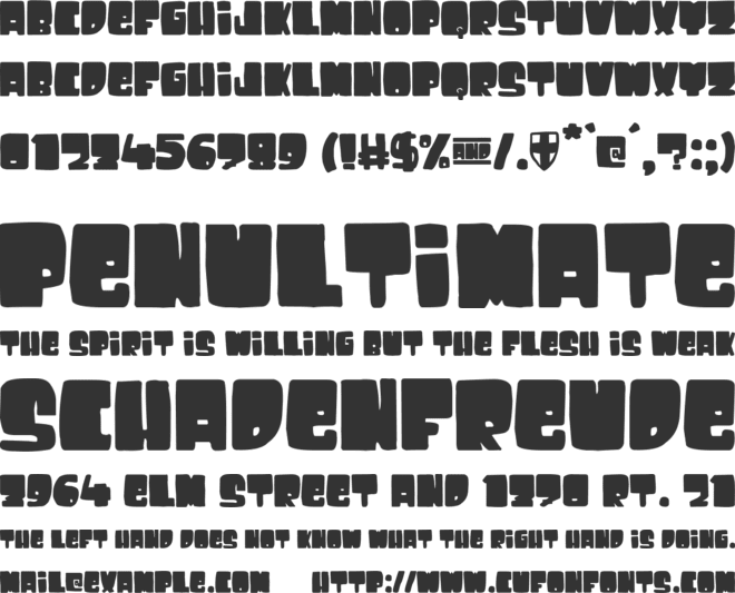 Sancho Panza font preview