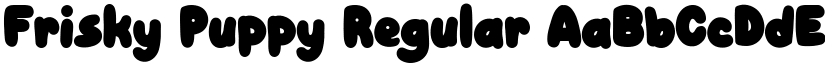 Frisky Puppy Regular font