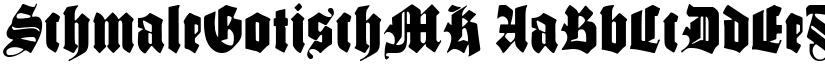 SchmaleGotischMK font