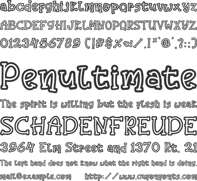 Little Humble font preview