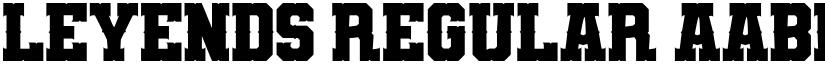 Leyends Regular font