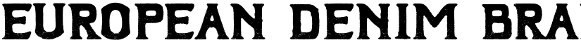 European Denim Brand Regular font