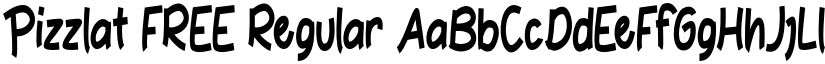 Pizzlat FREE Regular font