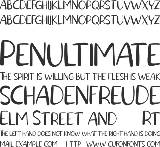 Lucky Smith Sans Serif FREE font preview