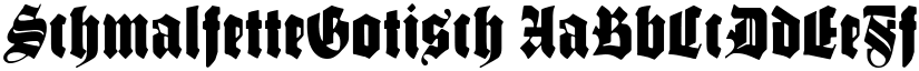 SchmalfetteGotisch font