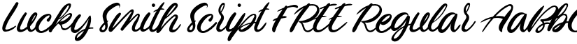 Lucky Smith Script FREE Regular font