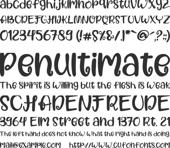 Hermine font preview