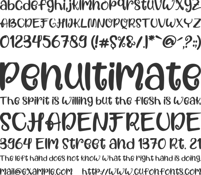 Hermine font preview