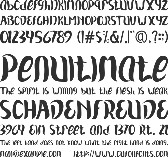 Rabbit Sweet font preview