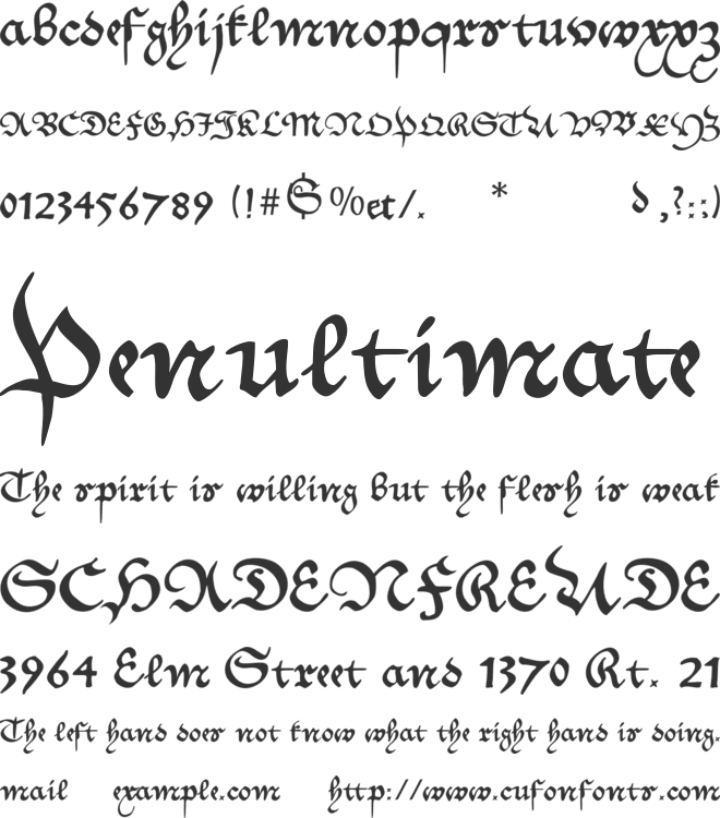 MKantzley font preview