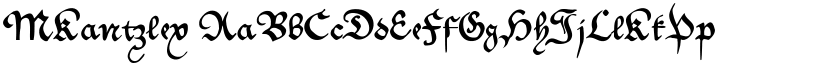 MKantzley font download