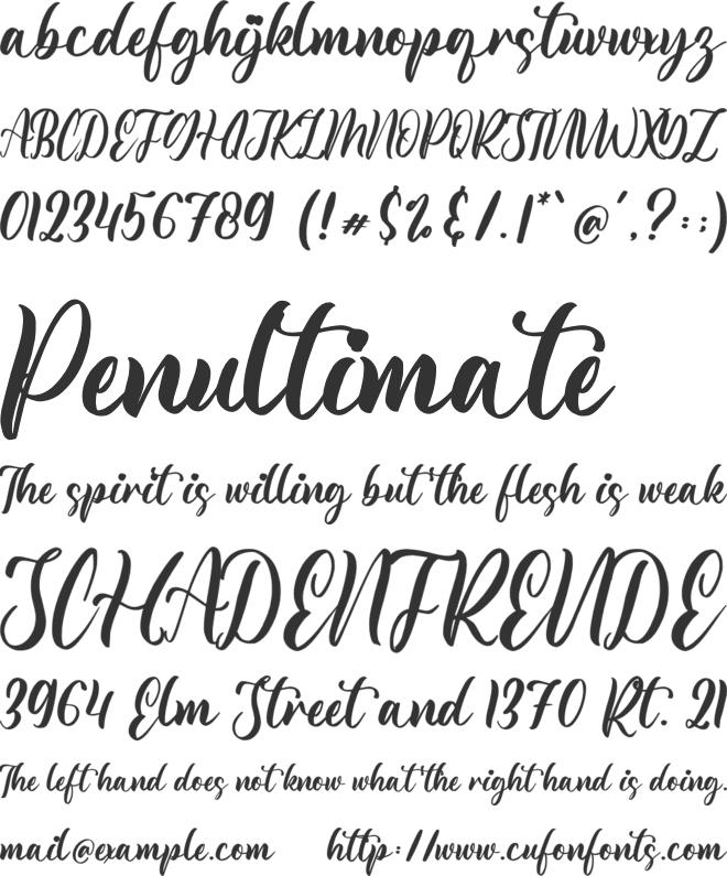 Heylena font preview