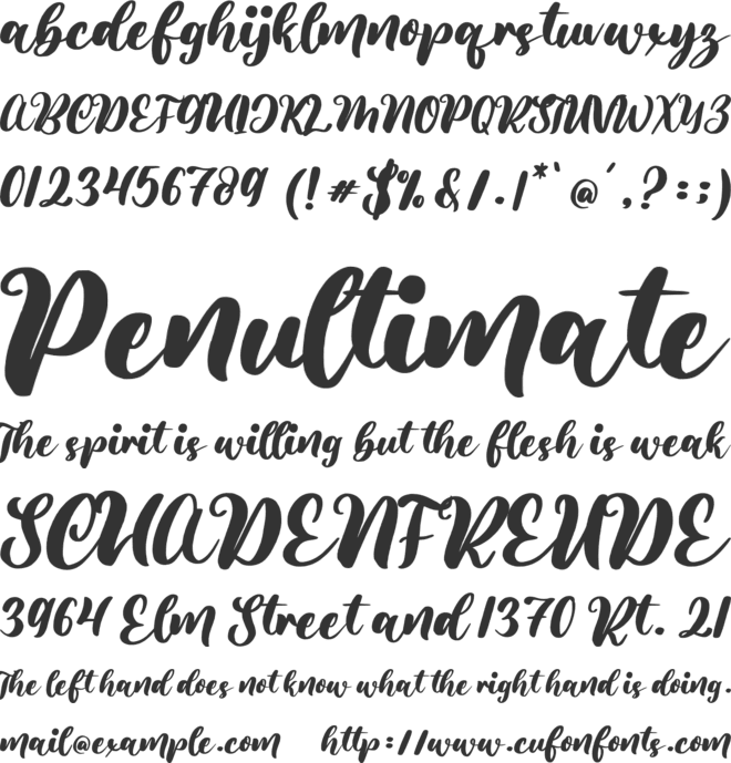 Rosetta font preview