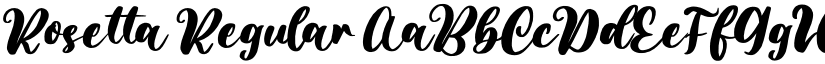Rosetta Regular font