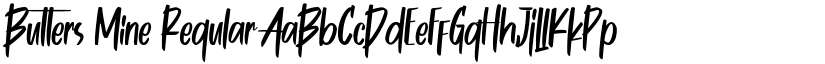 Butters Mine Regular font