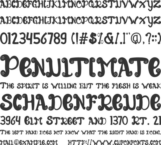 CALLS FUTURE font preview