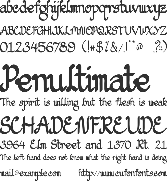 TristanAurelly font preview