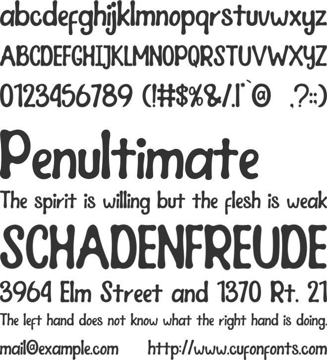 Joy Days font preview