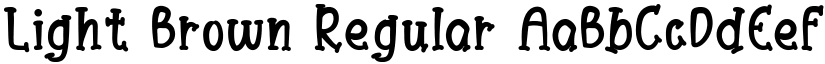 Light Brown Regular font