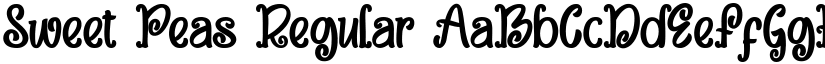 Sweet Peas Regular font